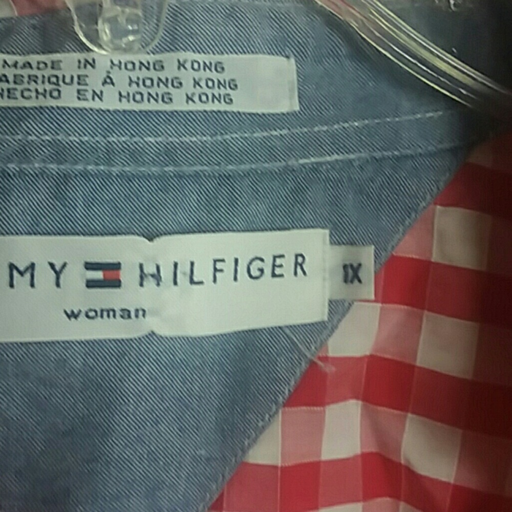 Tommy Hilfiger Plaid Tie Up Shirt - Picture 4 of 7